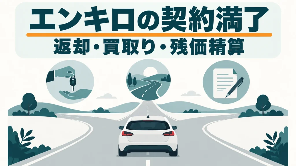 エンキロの契約満了時の返却・買取り・残価精算を解説する記事