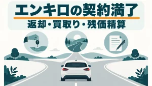 エンキロの契約満了時の返却・買取り・残価精算を解説する記事